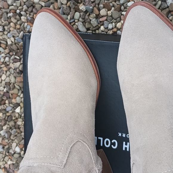 Kenneth Cole Arlo Western Bootie, light taupe, size 8 medium - Picture 7 of 9